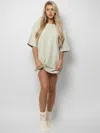 Comfrt Essential Oversized Tee Shirt In Gray