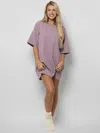 Comfrt Essential Oversized Tee Shirt In Pink