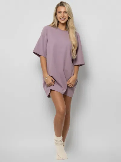 Comfrt Essential Oversized Tee Shirt In Pink