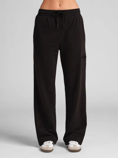 Comfrt Halo Lightweight Airplane Mode Straight Leg Sweatpants In Onyx Black