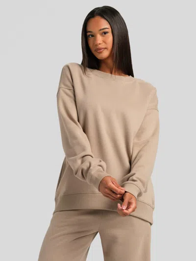 Comfrt Halo Lightweight Crop Crew Sweatshirt In Multi