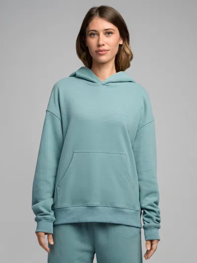 Comfrt Halo Lightweight Crop Hoodie In Green