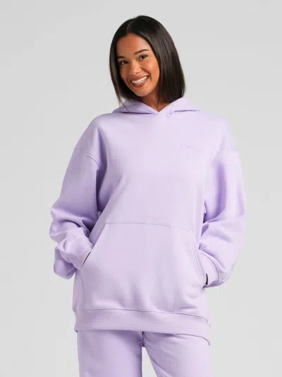Comfrt Halo Lightweight Oversized Hoodie In Purple