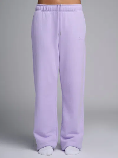 Comfrt Halo Lightweight Straight Leg Sweatpants In Purple