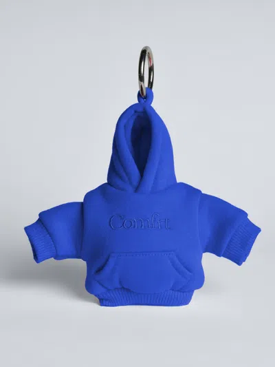 Comfrt Hoodie Keychain In Blue