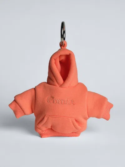 Comfrt Hoodie Keychain In Orange