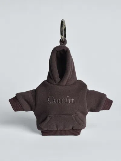 Comfrt Hoodie Keychain In Gray