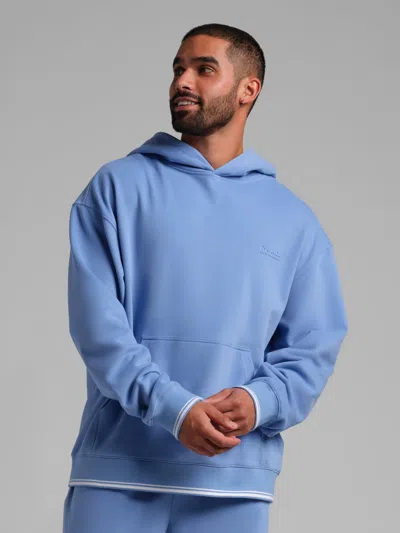 Comfrt Laid Back Halo Fleece Hoodie In Blue