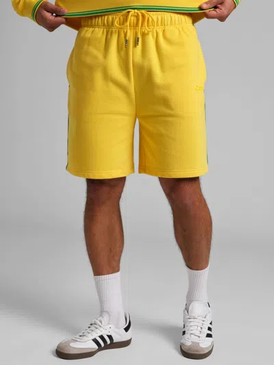 Comfrt Laid Back Halo Fleece Short 7" In Yellow