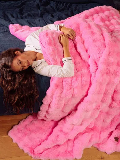 Comfrt Lavender Ember Heated Blanket In Pink