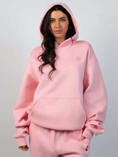 Comfrt Love Hoodie In Pink