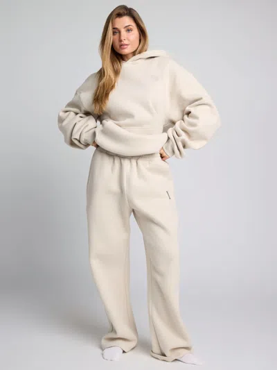Comfrt Love Straight Leg Sweatpants In White