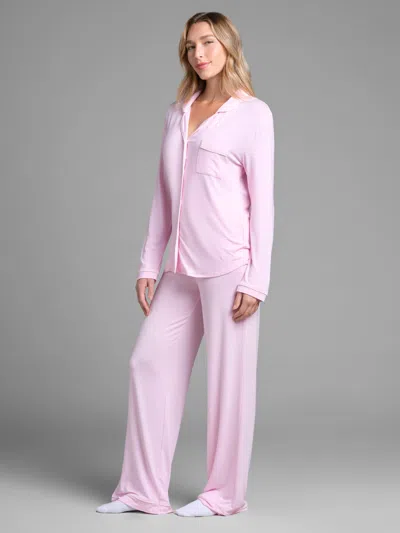 Comfrt Luna Lounge Long Sleeve Pant Pj Set In Multi