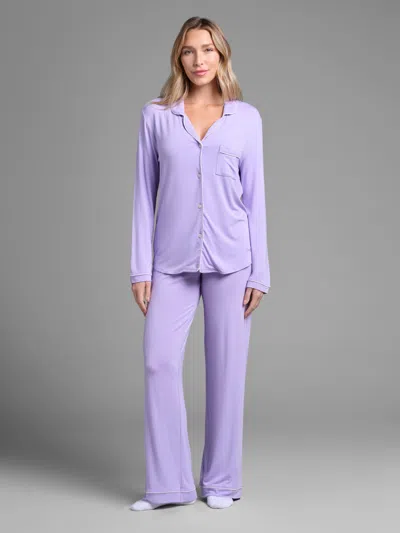 Comfrt Luna Lounge Long Sleeve Pant Pj Set In Multi