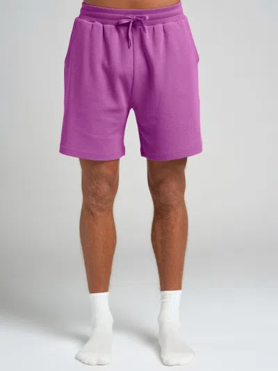 Comfrt Men's  Vip Exclusive Waffle Lounge 7" Short In Purple