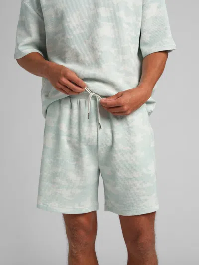 Comfrt Men's  Waffle Lounge 7" Short In Green