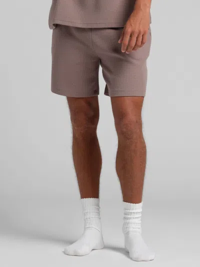 Comfrt Men's  Waffle Lounge 7" Short In Neutral