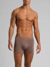 Comfrt Men's Modal Boxer Brief In Brown