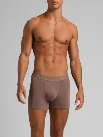 Comfrt Men's Modal Boxer Brief In Brown