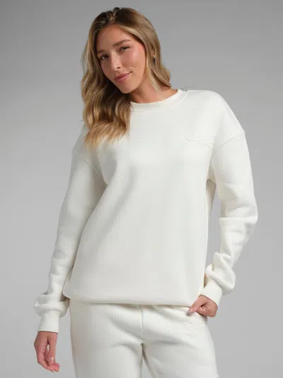 Comfrt Minimalist Crew Sweatshirt In Shell