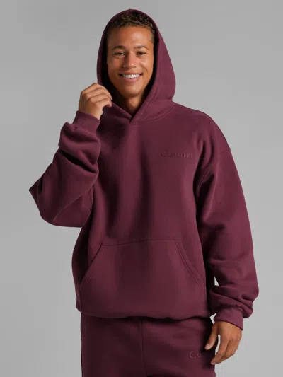 Comfrt Minimalist Hoodie In Burgundy
