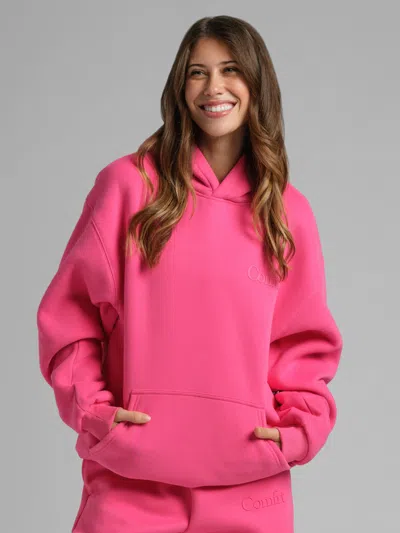 Comfrt Minimalist Hoodie In Pink