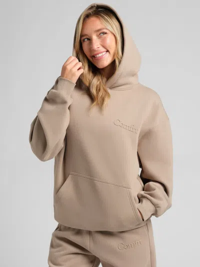 Comfrt Minimalist Hoodie In Sand