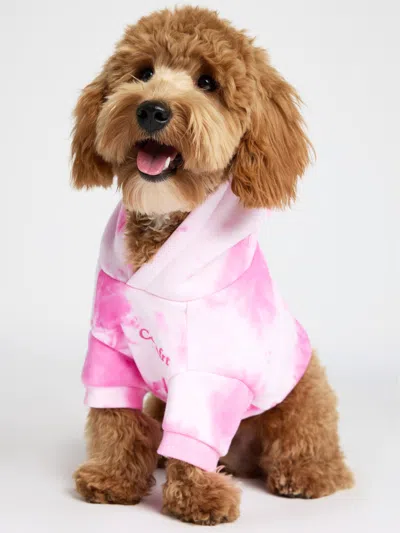 Comfrt Minimalist Paw Hoodie In Pink