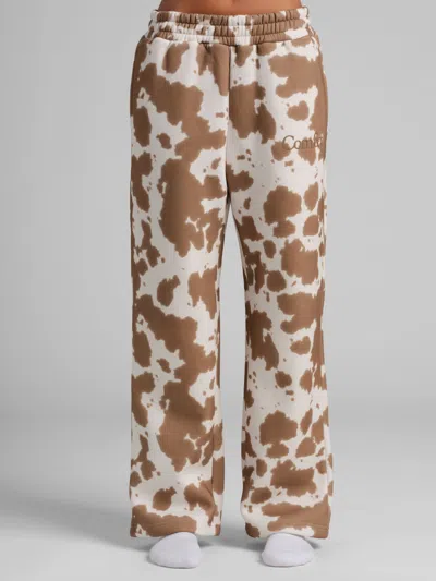 Comfrt Minimalist Straight Leg Sweatpants In Brown