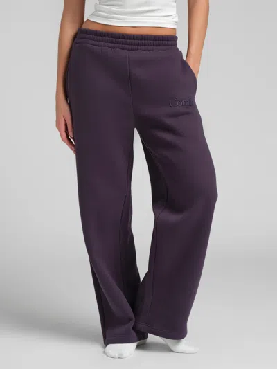 Comfrt Minimalist Straight Leg Sweatpants In Blackberry