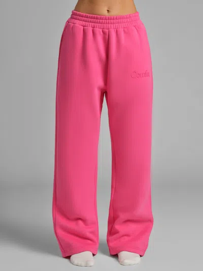 Comfrt Minimalist Straight Leg Sweatpants In Pink