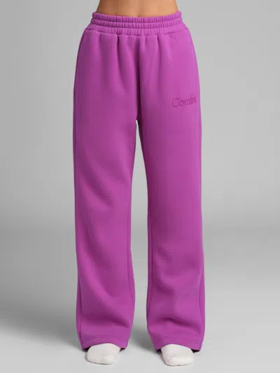 Comfrt Minimalist Straight Leg Sweatpants In Purple
