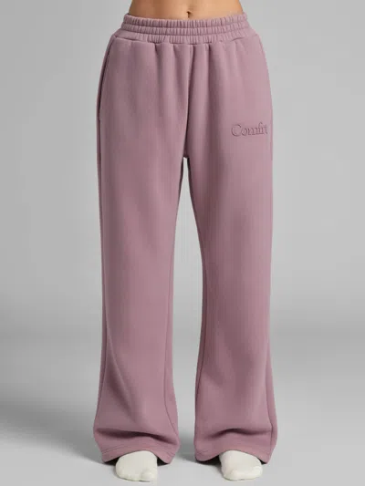 Comfrt Minimalist Straight Leg Sweatpants In Purple