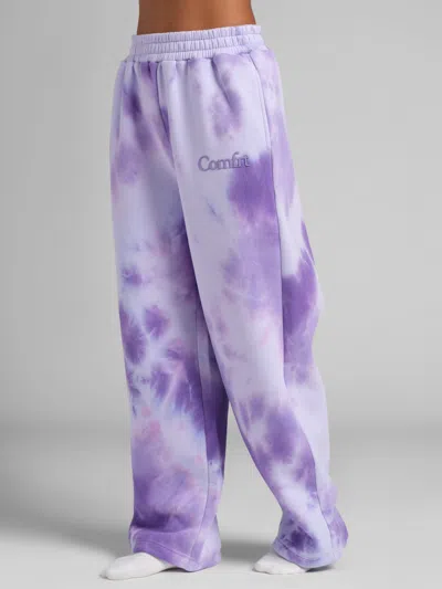 Comfrt Minimalist Straight Leg Sweatpants In Purple