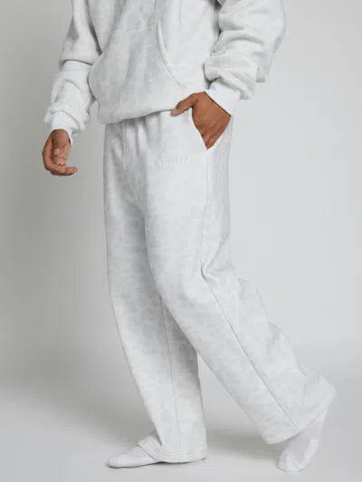 Comfrt Minimalist Straight Leg Sweatpants In White