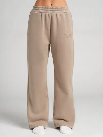 Comfrt Minimalist Straight Leg Sweatpants-long In Pink