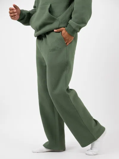 Comfrt Minimalist Straight Leg Sweatpants-long In Forest