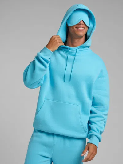 Comfrt Neon Airplane Mode Hoodie-mega In Blue