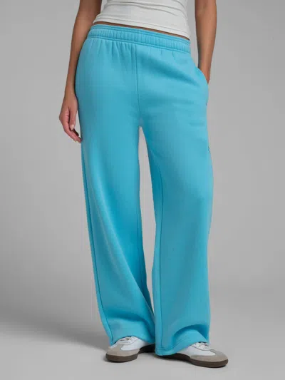 Comfrt Neon Airplane Mode Straight Leg Sweatpants In Blue