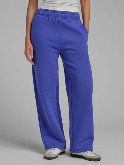 Comfrt Neon Airplane Mode Straight Leg Sweatpants In Blue