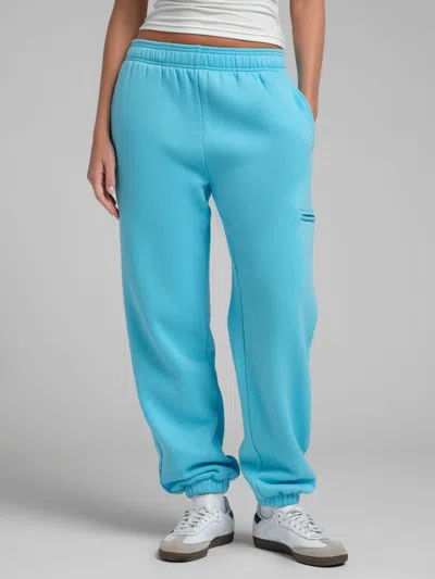 Comfrt Neon Airplane Mode Sweatpants In Pop Blue