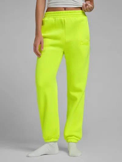 Comfrt Neon Minimalist Sweatpants In Yellow
