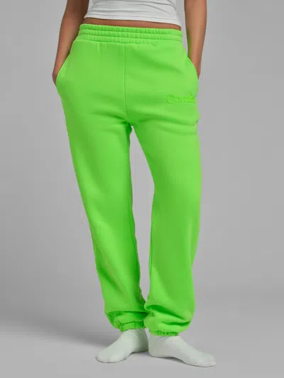 Comfrt Neon Minimalist Sweatpants In Green