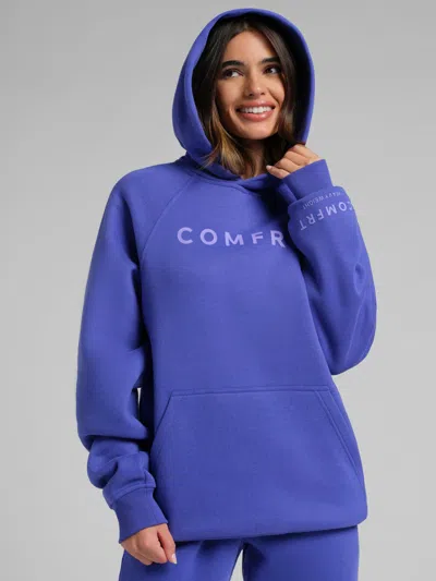 Comfrt Neon Tranquil Hoodie In Blue
