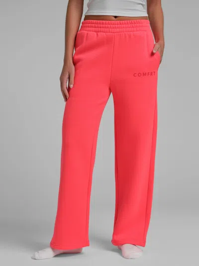 Comfrt Neon Tranquil Straightleg Sweatpants In Pink