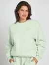 Comfrt Pastel Crew Sweatshirt In Green