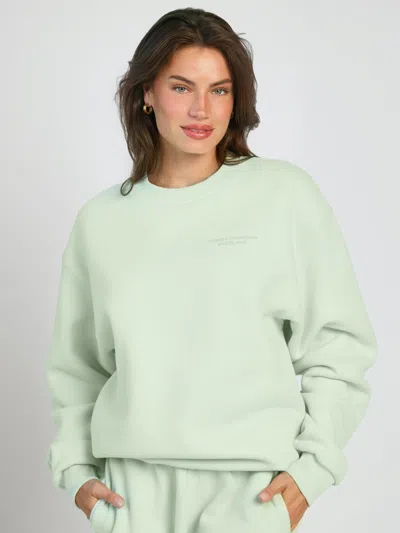 Comfrt Pastel Crew Sweatshirt In Green