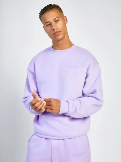 Comfrt Pastel Crew Sweatshirt In Purple