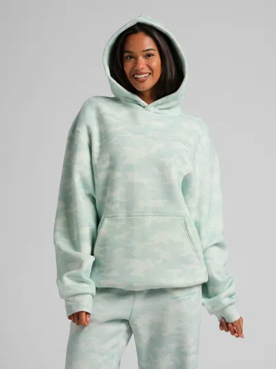 Comfrt Pastel Hoodie In Green