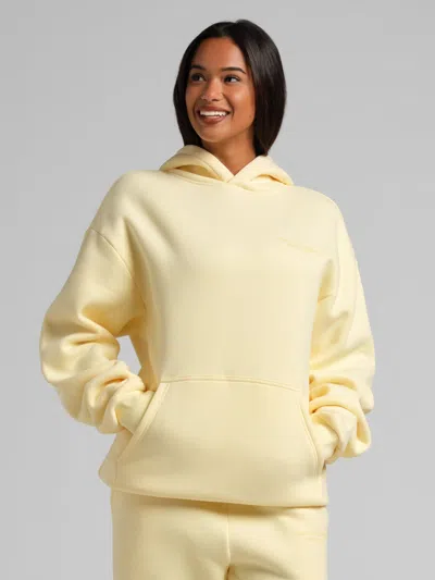Comfrt Pastel Hoodie In Yellow